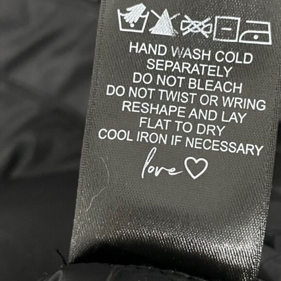 NWT Nic+Zoe Quilted Mix Media Coat Size SMALL Knit Black Patch Pocket - Picture 9 of 13